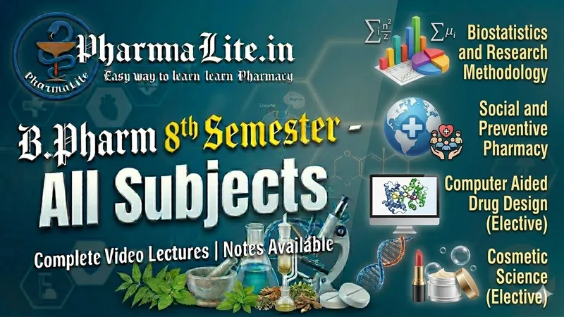 B.Pharm 8th Semester books